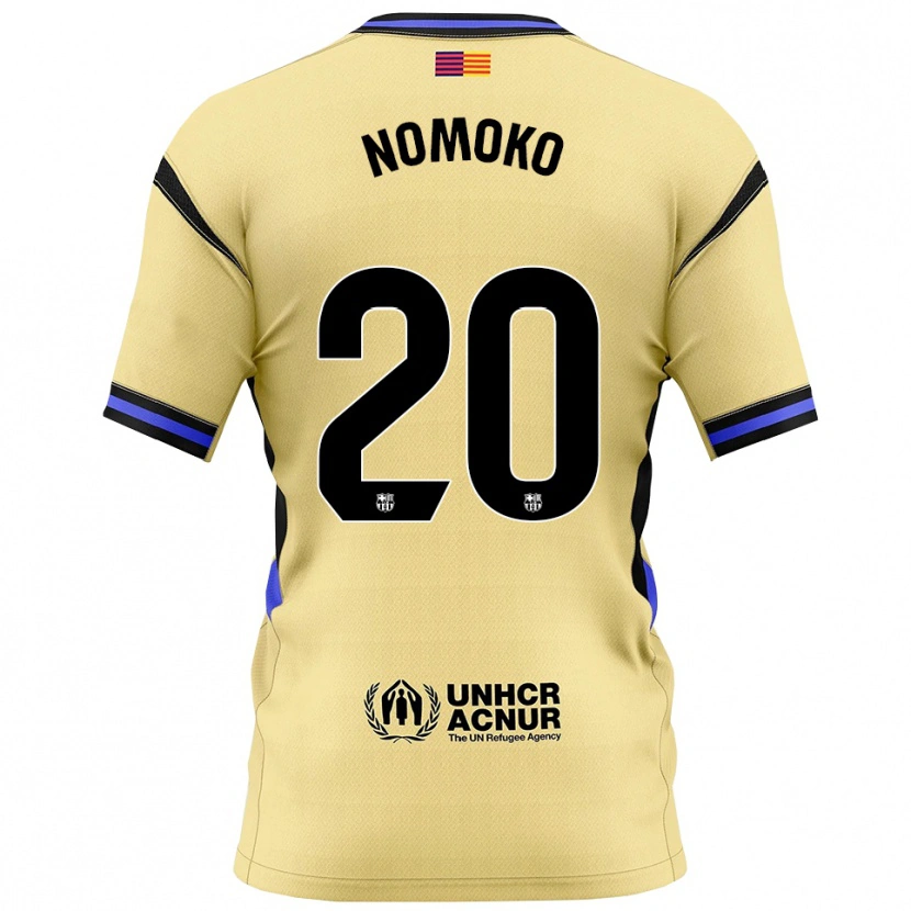 Danxen Kvinder Sama Nomoko #20 Gul Sort Udebane Spillertrøjer 2025/26 Trøje T-Shirt