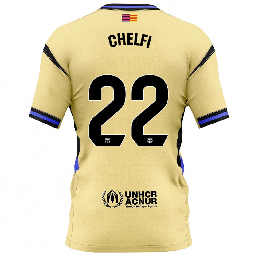 Danxen Kvinder Lovro Chelfi #22 Gul Sort Udebane Spillertrøjer 2025/26 Trøje T-Shirt