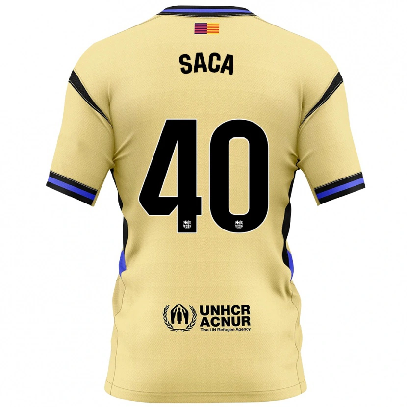 Danxen Kvinder Leo Saca #40 Gul Sort Udebane Spillertrøjer 2025/26 Trøje T-Shirt