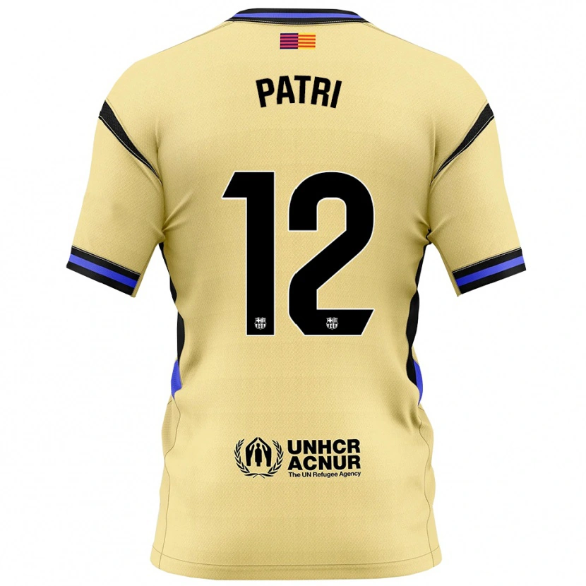Danxen Kvinder Patricia Guijarro #12 Gul Sort Udebane Spillertrøjer 2025/26 Trøje T-Shirt