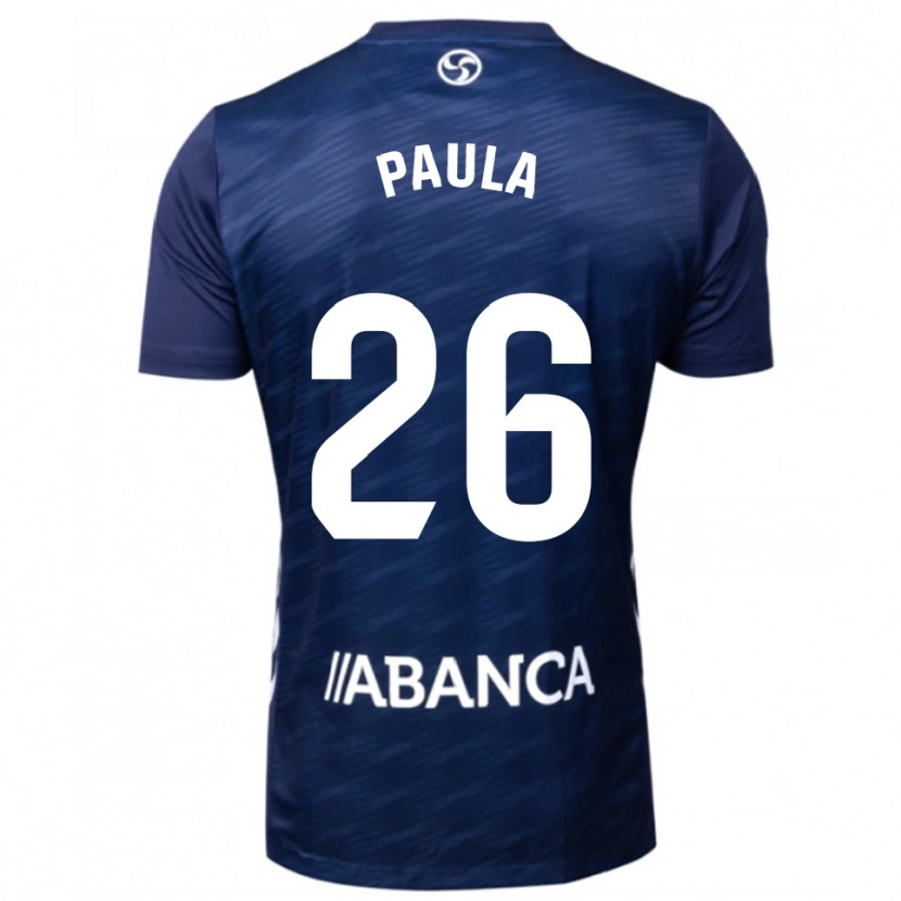 Danxen Kvinder Paula Rodríguez #26 Navy Hvid Udebane Spillertrøjer 2025/26 Trøje T-Shirt