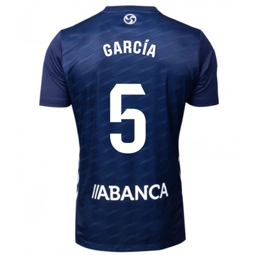 Danxen Kvinder Noa García #5 Navy Hvid Udebane Spillertrøjer 2025/26 Trøje T-Shirt