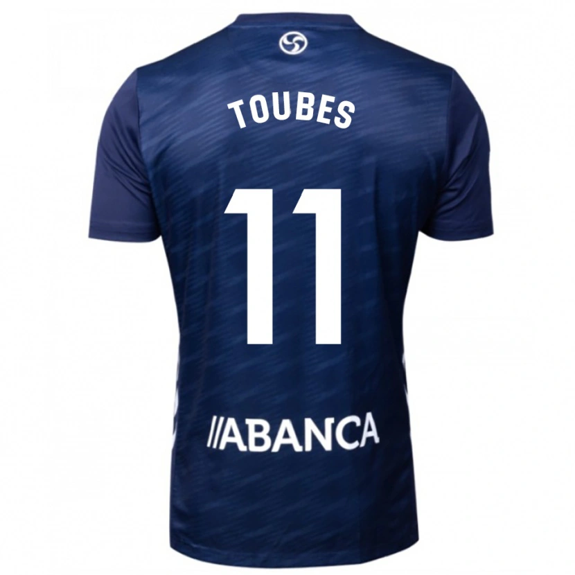 Danxen Kvinder Ana Toubes #11 Navy Hvid Udebane Spillertrøjer 2025/26 Trøje T-Shirt