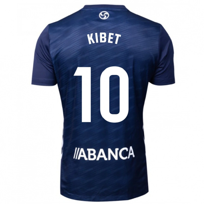 Danxen Kvinder Aldrine Kibet #10 Navy Hvid Udebane Spillertrøjer 2025/26 Trøje T-Shirt
