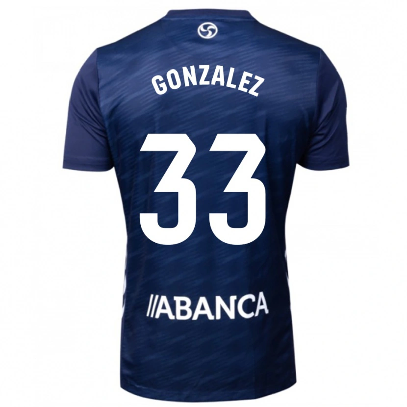 Danxen Kvinder Marcos González #33 Navy Hvid Udebane Spillertrøjer 2025/26 Trøje T-Shirt