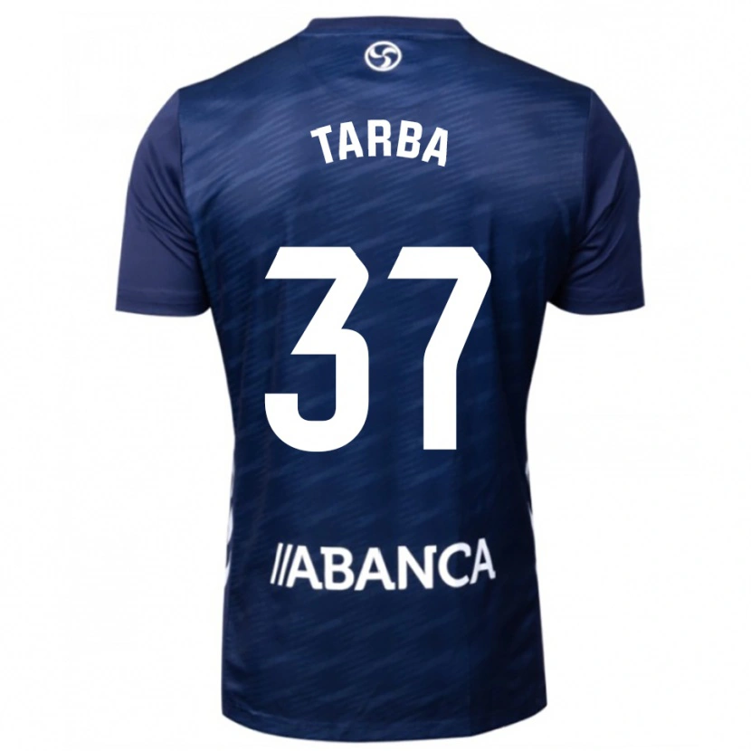 Danxen Kvinder Ianis Târbă #37 Navy Hvid Udebane Spillertrøjer 2025/26 Trøje T-Shirt
