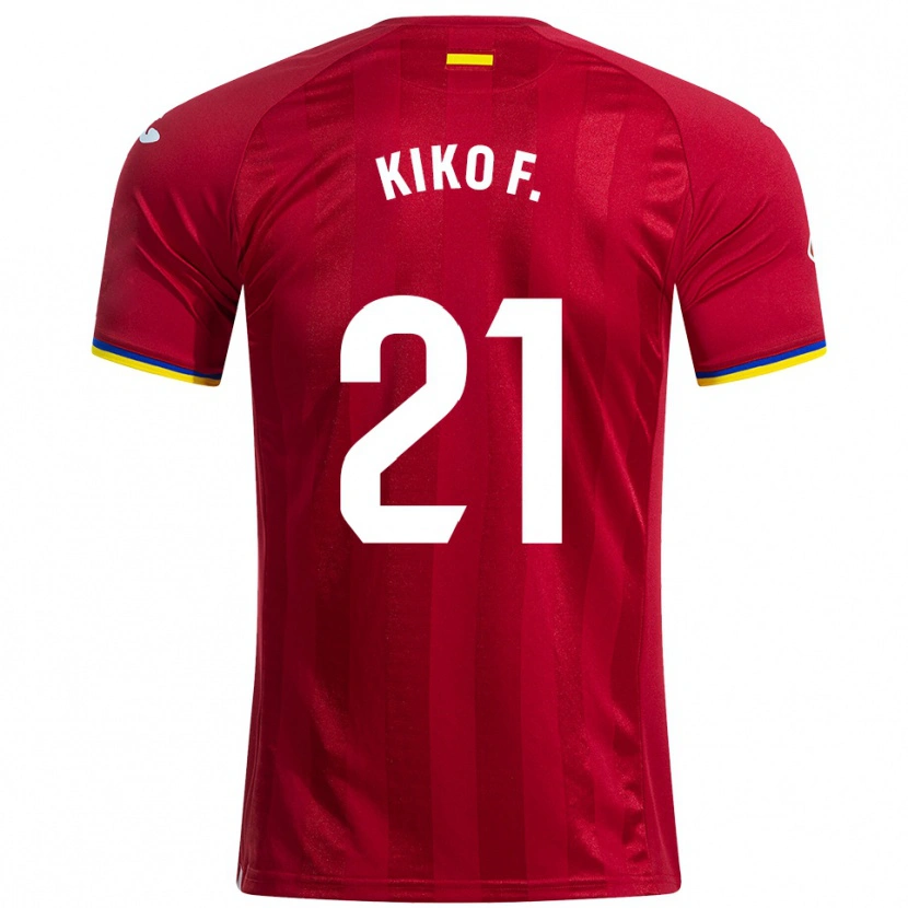Danxen Kvinder Kiko Femenía #21 Rød Gul Blå Udebane Spillertrøjer 2025/26 Trøje T-Shirt