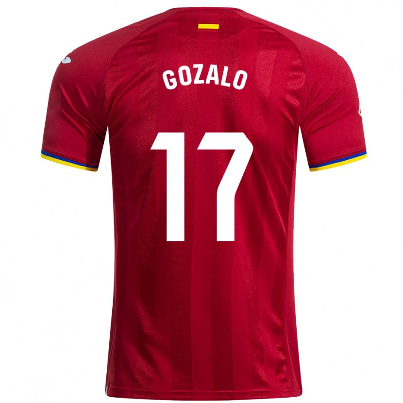 Danxen Kvinder Marcos Gozalo #17 Rød Gul Blå Udebane Spillertrøjer 2025/26 Trøje T-Shirt