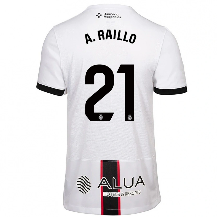 Danxen Kvinder Antonio Raíllo #21 Hvid Sort Udebane Spillertrøjer 2025/26 Trøje T-Shirt