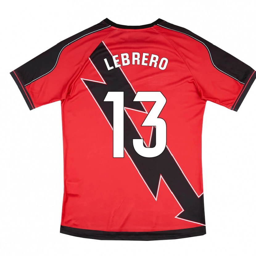 Danxen Kvinder Lucia Lebrero Rodríguez #13 Rød Sort Udebane Spillertrøjer 2025/26 Trøje T-Shirt