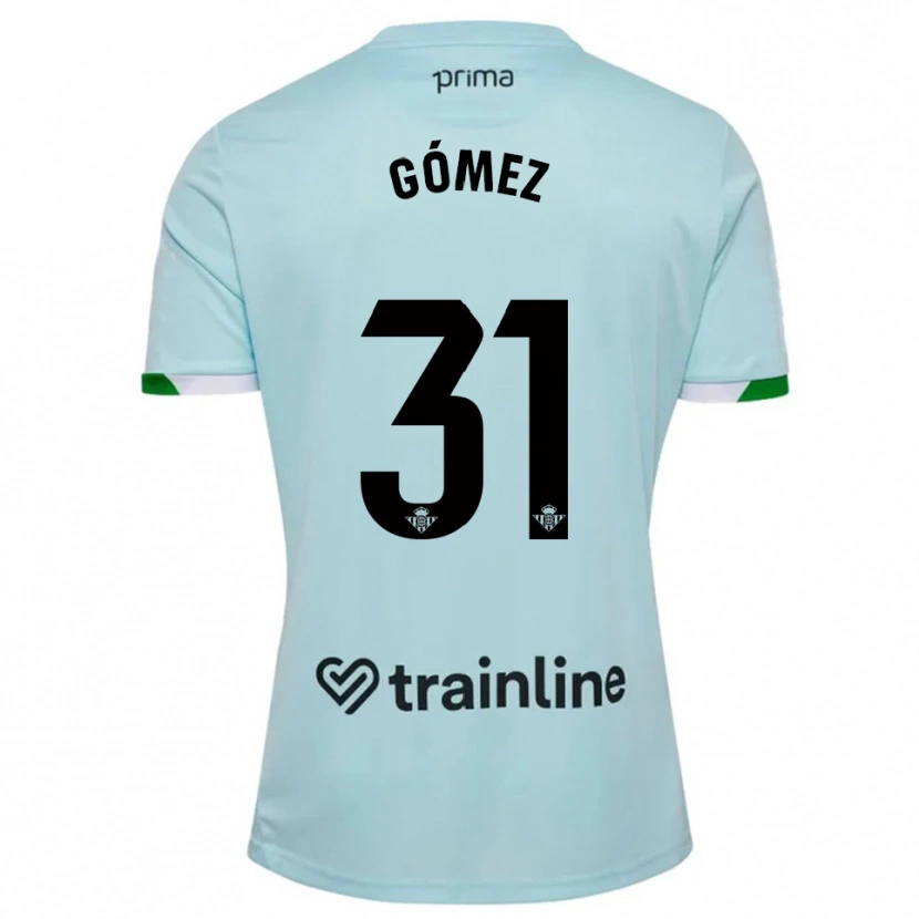 Danxen Kvinder Valentín Gómez #31 Himmelblå Grøn Udebane Spillertrøjer 2025/26 Trøje T-Shirt