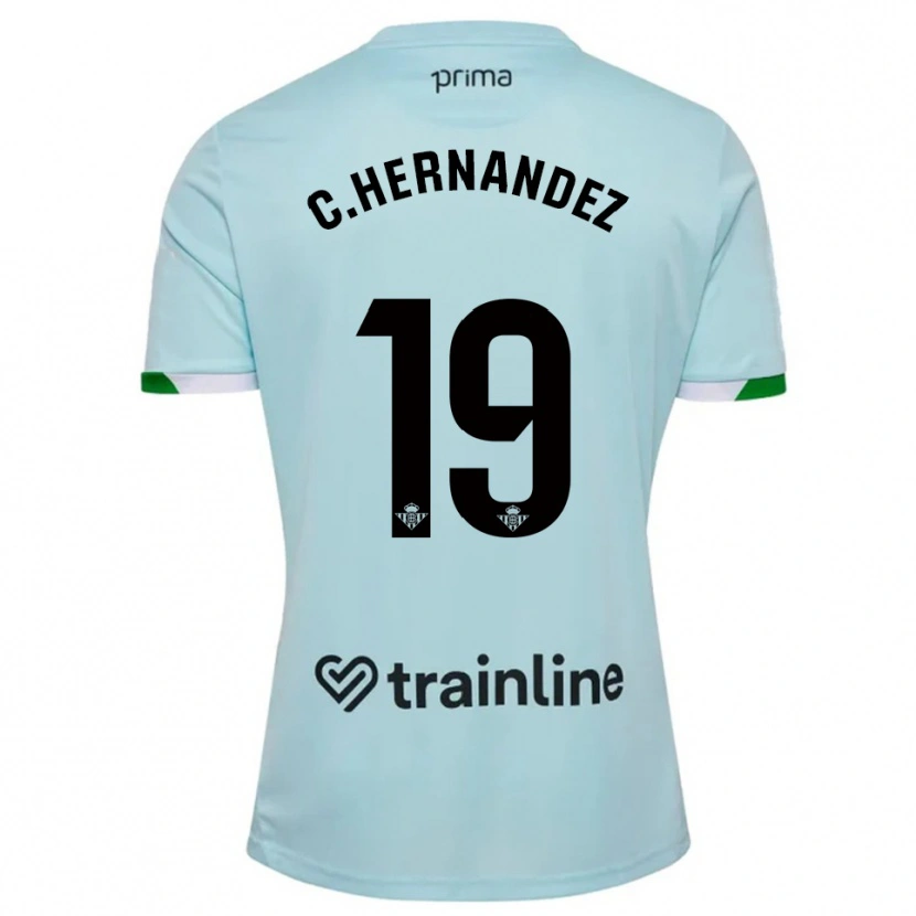 Danxen Kvinder Cucho Hernández #19 Himmelblå Grøn Udebane Spillertrøjer 2025/26 Trøje T-Shirt