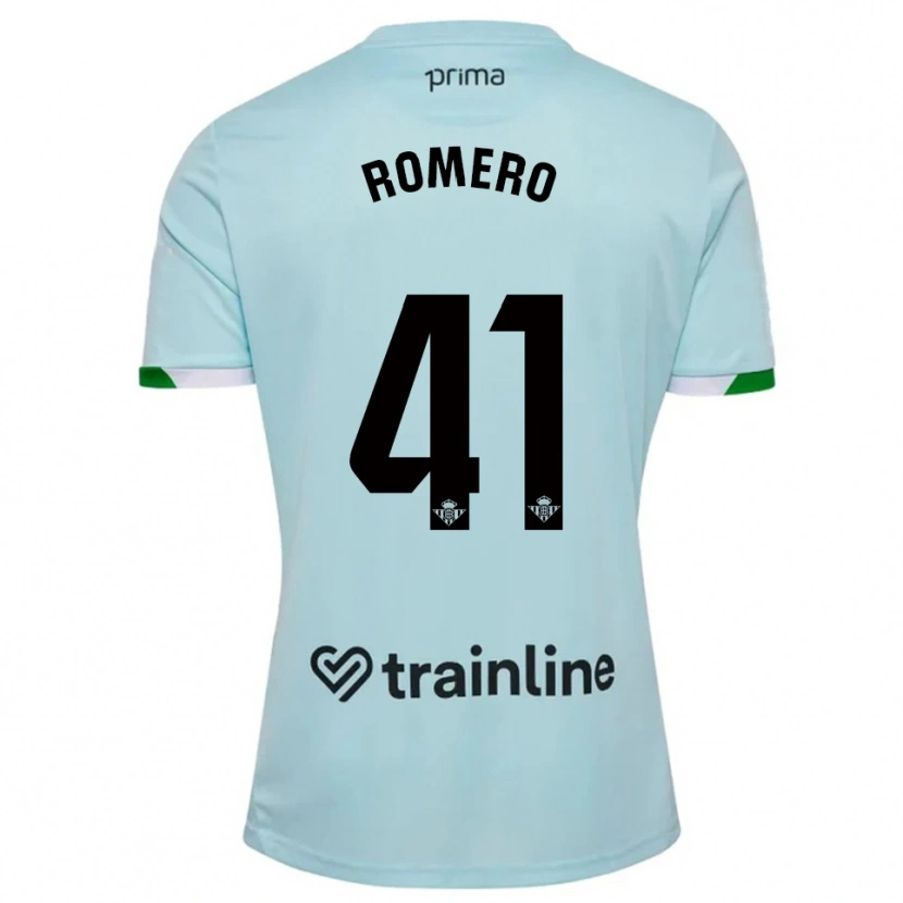 Danxen Kvinder José Romero #41 Himmelblå Grøn Udebane Spillertrøjer 2025/26 Trøje T-Shirt