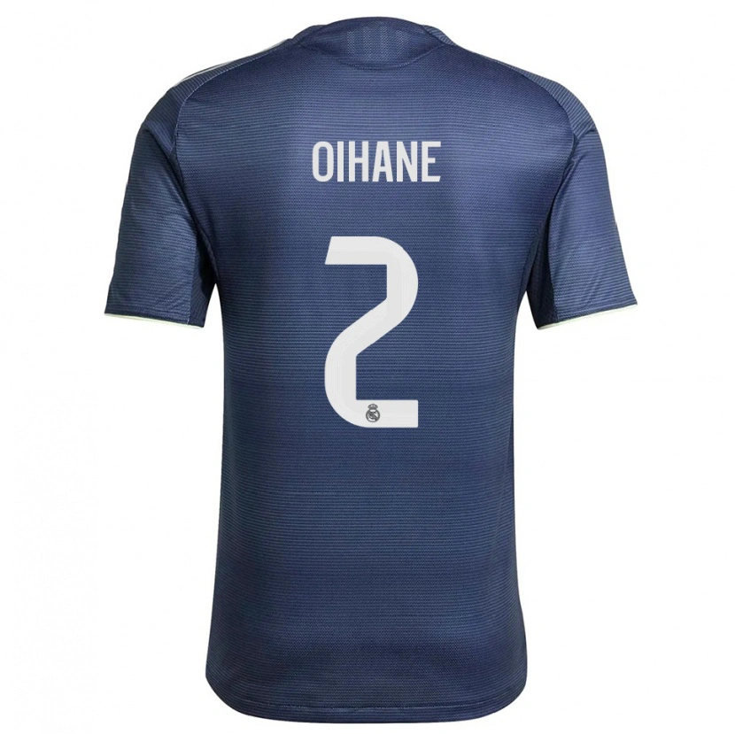 Danxen Kvinder Oihane Hernández #2 Navy Sølv Udebane Spillertrøjer 2025/26 Trøje T-Shirt