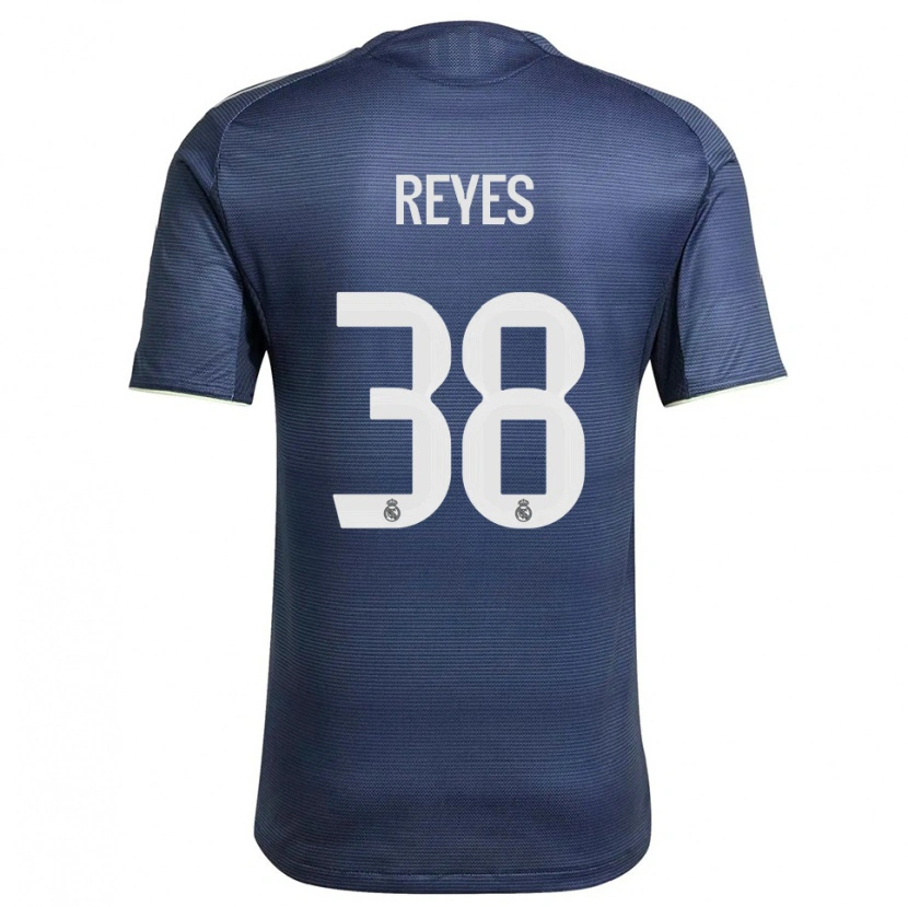 Danxen Kvinder José Reyes #38 Navy Sølv Udebane Spillertrøjer 2025/26 Trøje T-Shirt