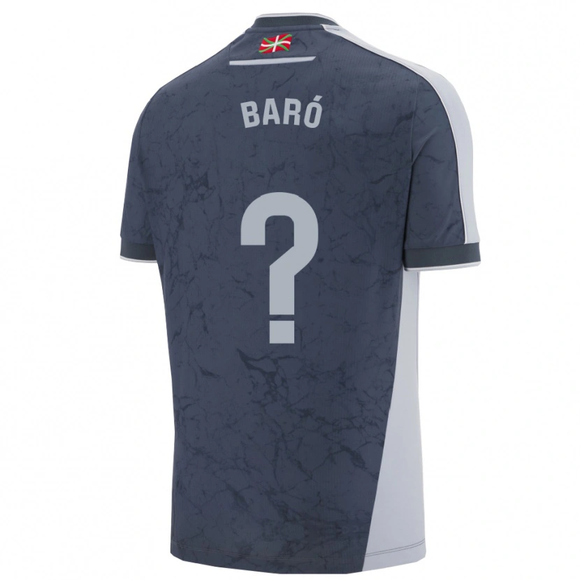 Danxen Kvinder Liam Baró #0 Mørkeblå Hvid Udebane Spillertrøjer 2025/26 Trøje T-Shirt