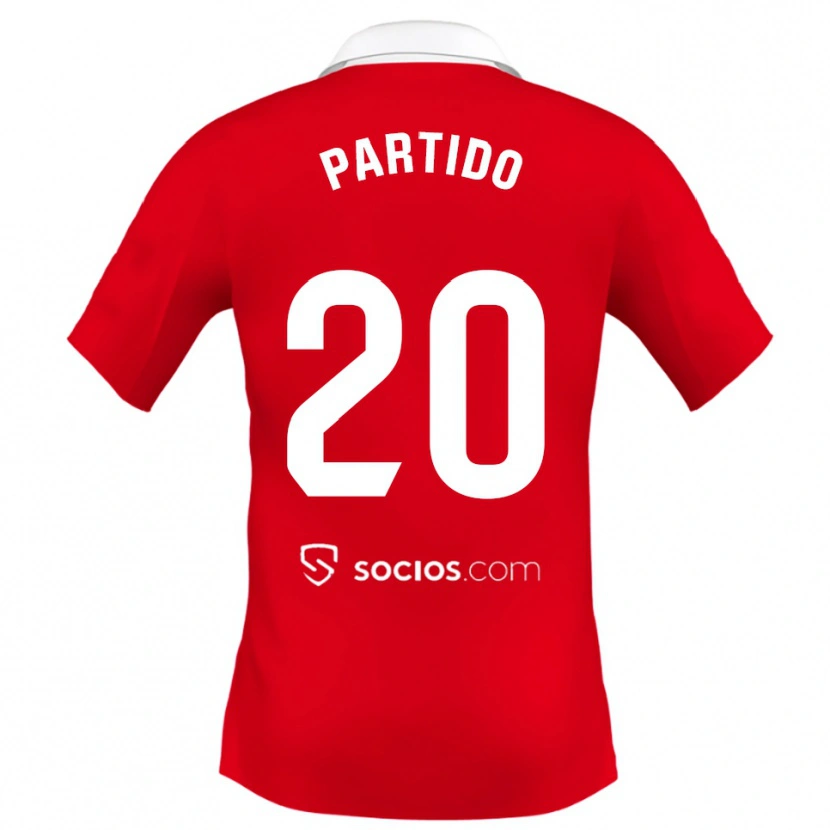 Danxen Kvinder Paula Partido #20 Rød Hvid Grå Udebane Spillertrøjer 2025/26 Trøje T-Shirt