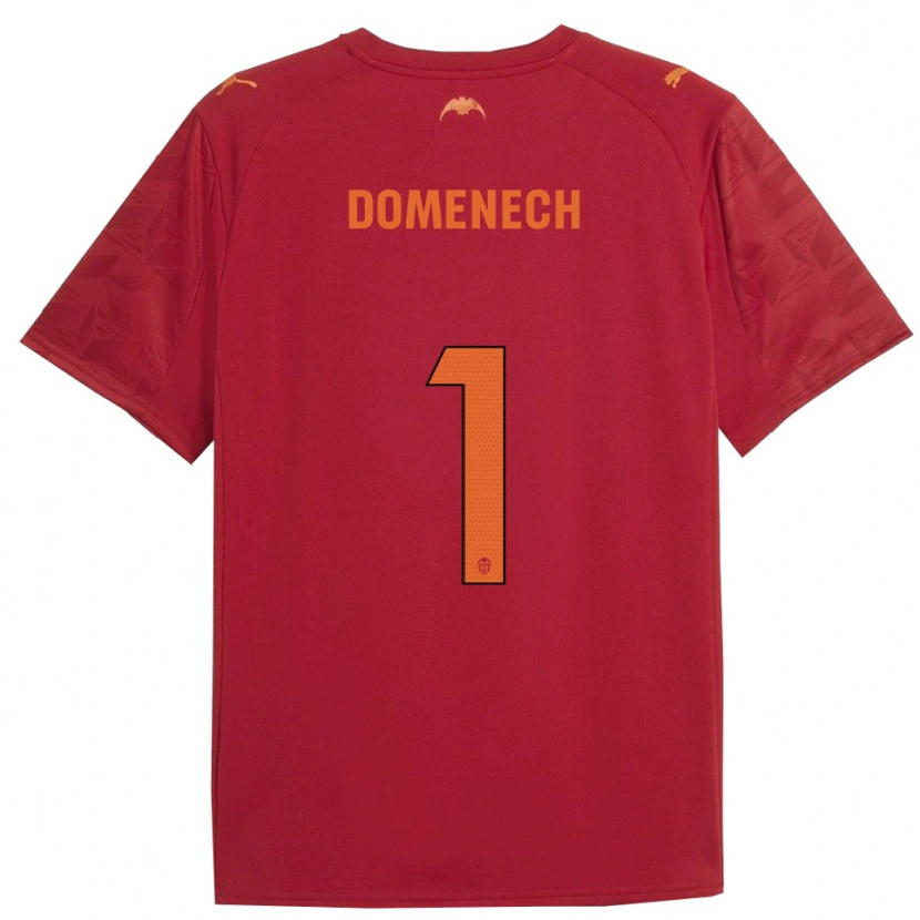 Danxen Kvinder Jaume Domenech #1 Rød Orange Udebane Spillertrøjer 2025/26 Trøje T-Shirt