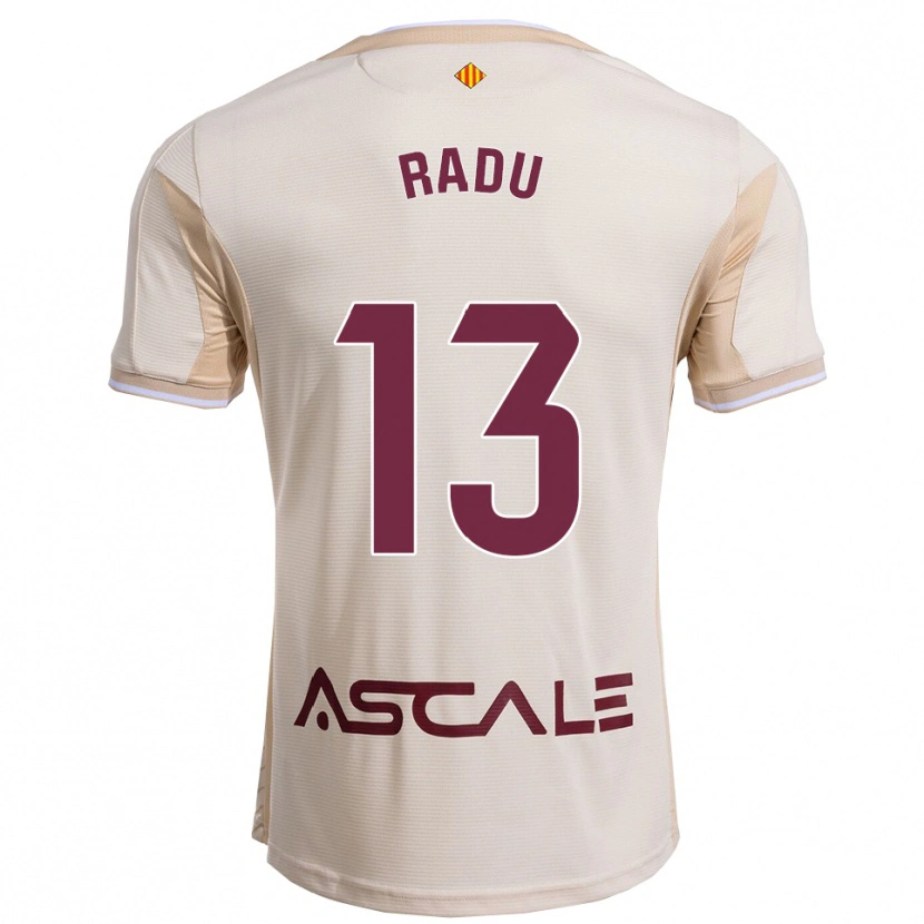 Danxen Kvinder Sasha Radu #13 Off-White Bordeaux Udebane Spillertrøjer 2025/26 Trøje T-Shirt