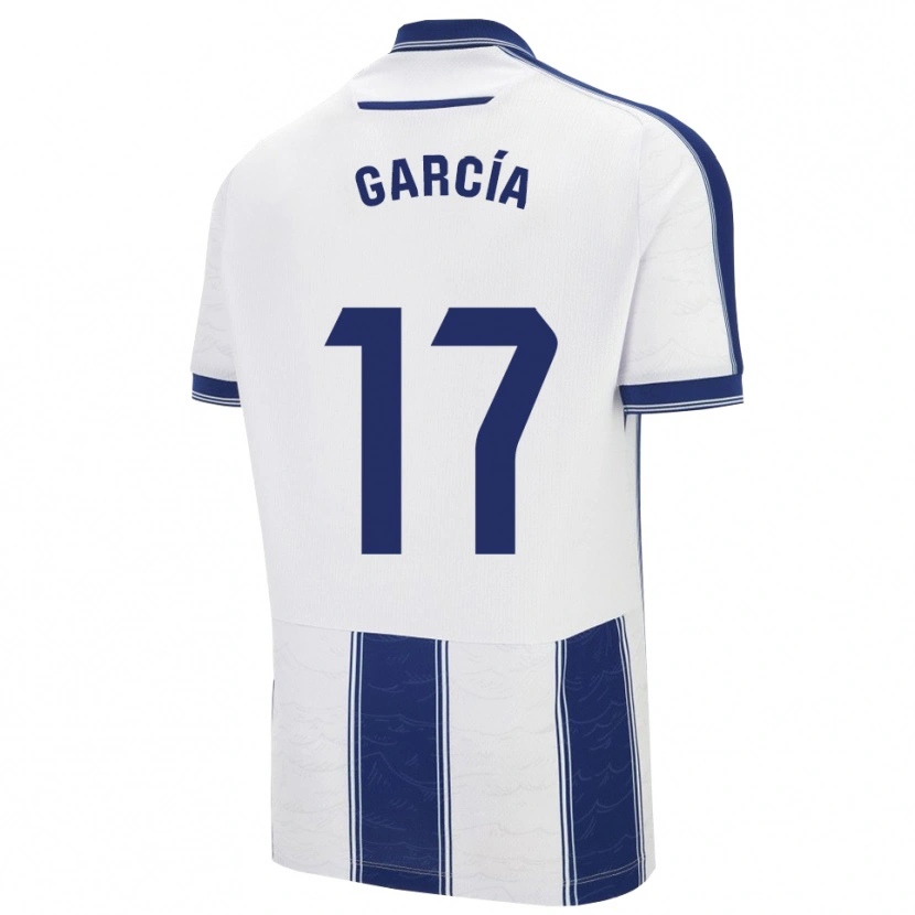 Danxen Kvinder Víctor García #17 Navy Hvid Udebane Spillertrøjer 2025/26 Trøje T-Shirt