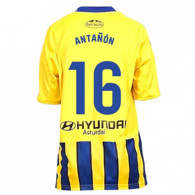 Danxen Kvinder Lucas Antañón #16 Gul Blå Udebane Spillertrøjer 2025/26 Trøje T-Shirt