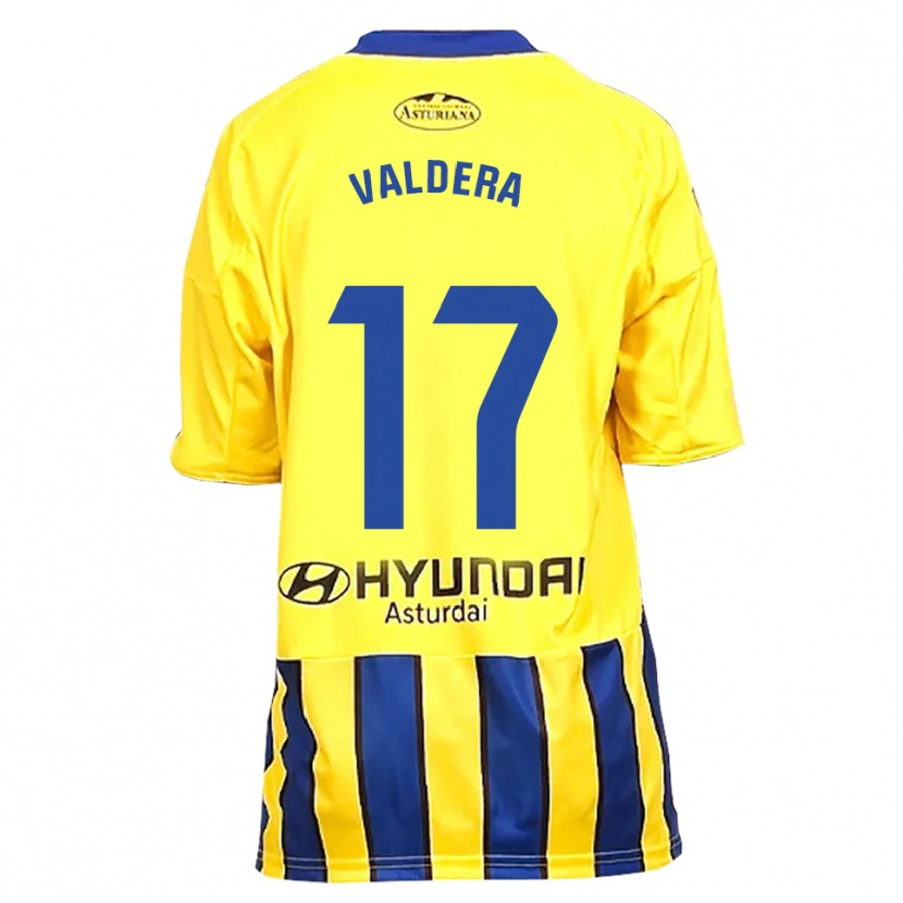 Danxen Kvinder Rubén Valdera #17 Gul Blå Udebane Spillertrøjer 2025/26 Trøje T-Shirt