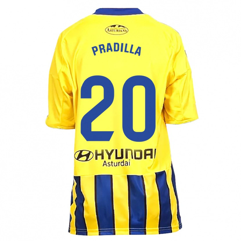 Danxen Kvinder Elena Pradilla Aranda #20 Gul Blå Udebane Spillertrøjer 2025/26 Trøje T-Shirt