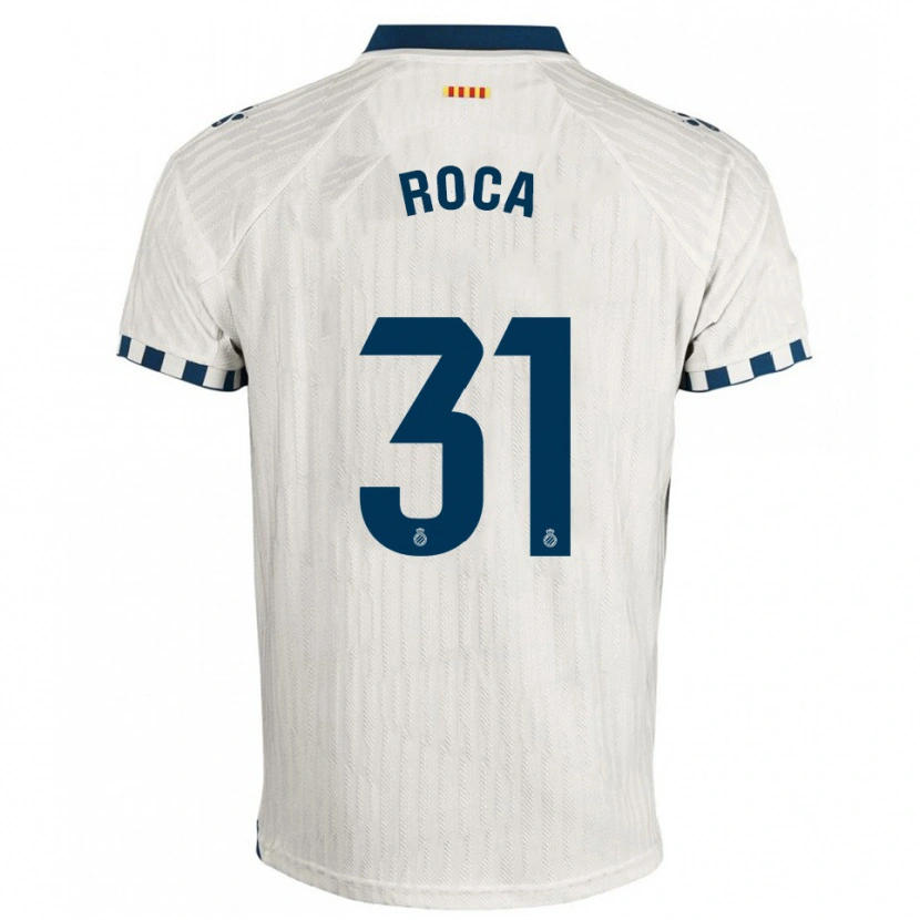 Danxen Kvinder Antoniu Roca #31 Hvid Blå Udebane Spillertrøjer 2025/26 Trøje T-Shirt