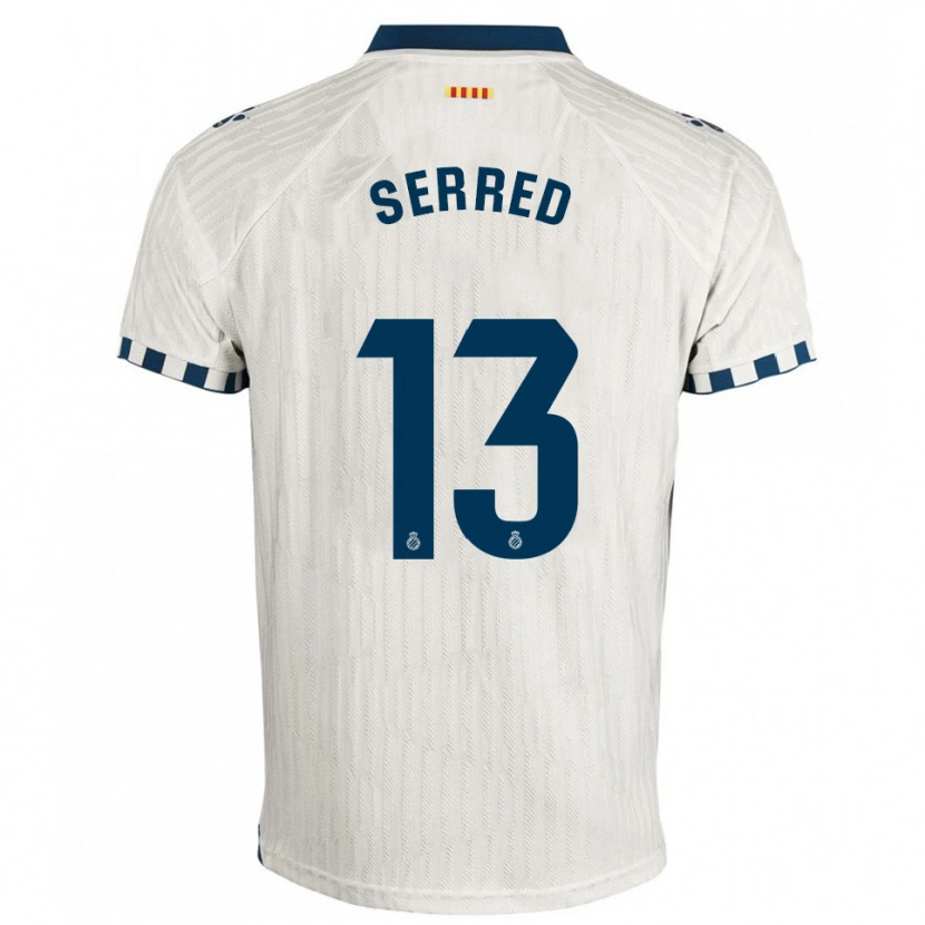 Danxen Kvinder Llorenç Serred #13 Hvid Blå Udebane Spillertrøjer 2025/26 Trøje T-Shirt