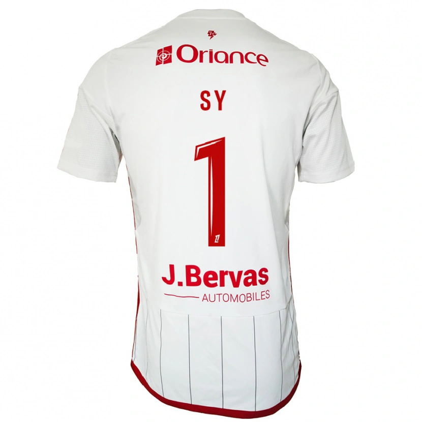 Danxen Kvinder Seydou Sy #1 Hvid Rød Udebane Spillertrøjer 2025/26 Trøje T-Shirt