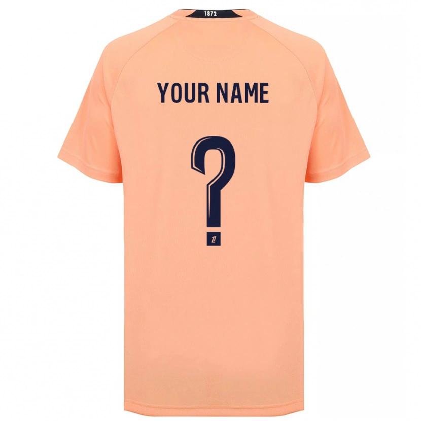 Danxen Kvinder Dit Navn #0 Orange Marineblå Udebane Spillertrøjer 2025/26 Trøje T-Shirt