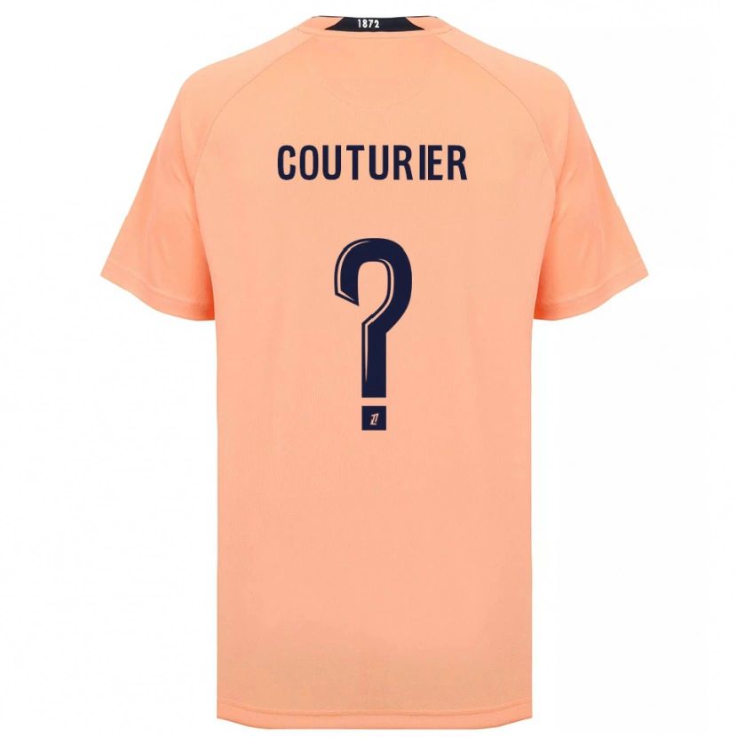 Danxen Kvinder Enzo Couturier #0 Orange Marineblå Udebane Spillertrøjer 2025/26 Trøje T-Shirt