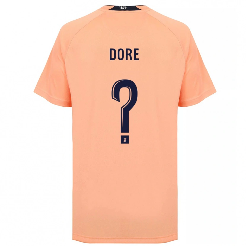 Danxen Kvinder Maël Dore #0 Orange Marineblå Udebane Spillertrøjer 2025/26 Trøje T-Shirt