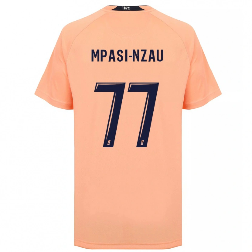 Danxen Kvinder Lionel Mpasi-Nzau #77 Orange Marineblå Udebane Spillertrøjer 2025/26 Trøje T-Shirt