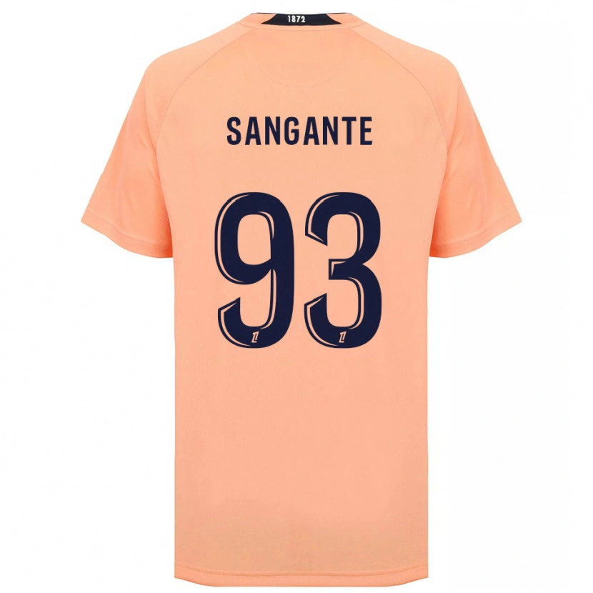 Danxen Kvinder Arouna Sangante #93 Orange Marineblå Udebane Spillertrøjer 2025/26 Trøje T-Shirt