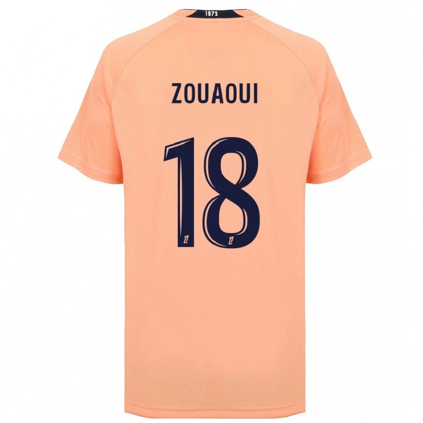 Danxen Kvinder Yanis Zouaoui #18 Orange Marineblå Udebane Spillertrøjer 2025/26 Trøje T-Shirt