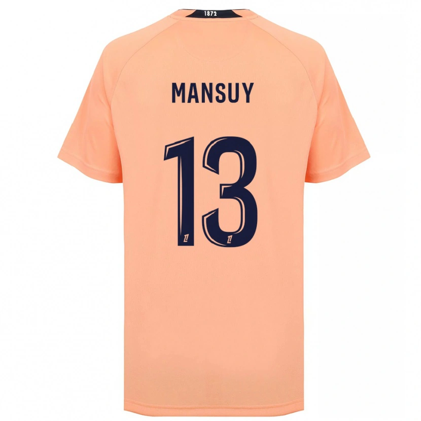 Danxen Kvinder Héloïse Mansuy #13 Orange Marineblå Udebane Spillertrøjer 2025/26 Trøje T-Shirt