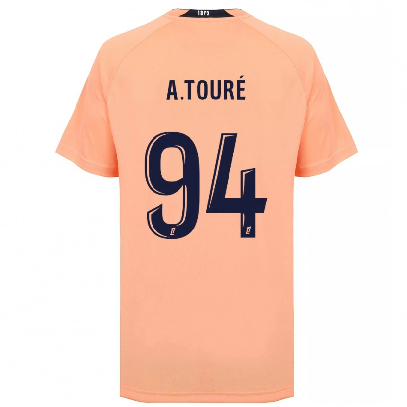 Danxen Kvinder Abdoulaye Touré #94 Orange Marineblå Udebane Spillertrøjer 2025/26 Trøje T-Shirt
