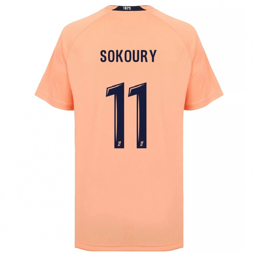 Danxen Kvinder Junior Sokoury #11 Orange Marineblå Udebane Spillertrøjer 2025/26 Trøje T-Shirt