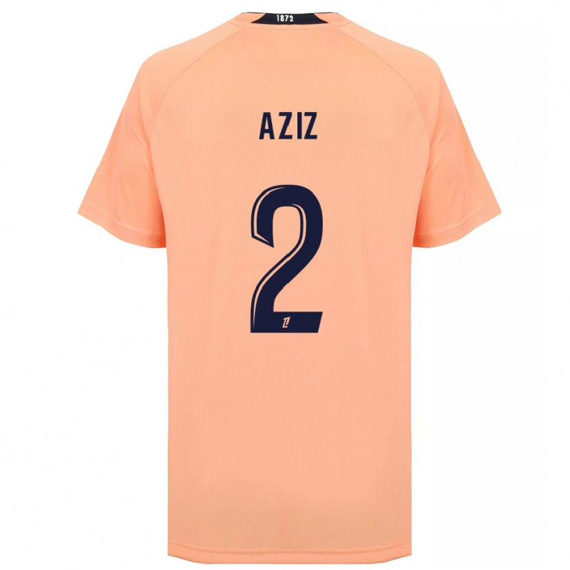 Danxen Kvinder Hayman Aziz #2 Orange Marineblå Udebane Spillertrøjer 2025/26 Trøje T-Shirt