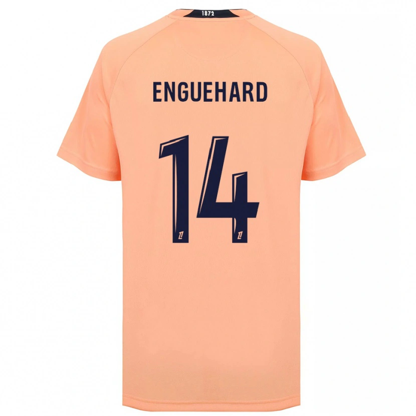 Danxen Kvinder Romane Enguehard #14 Orange Marineblå Udebane Spillertrøjer 2025/26 Trøje T-Shirt