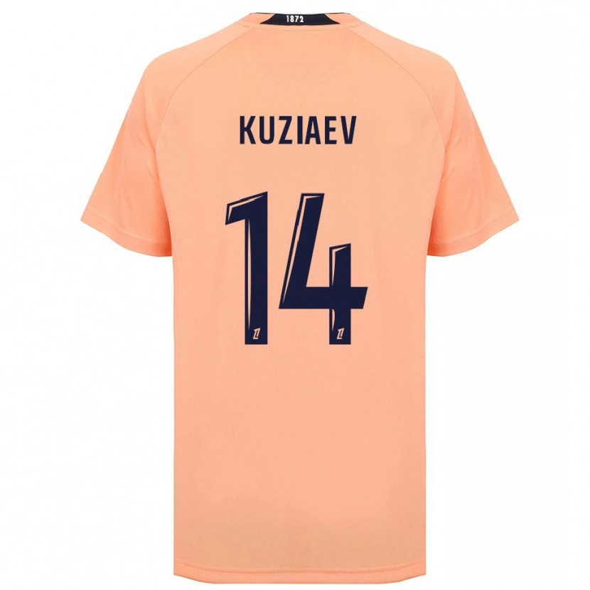Danxen Kvinder Daler Kuzyaev #14 Orange Marineblå Udebane Spillertrøjer 2025/26 Trøje T-Shirt