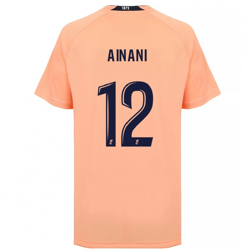 Danxen Kvinder Sufyan Ainani #12 Orange Marineblå Udebane Spillertrøjer 2025/26 Trøje T-Shirt