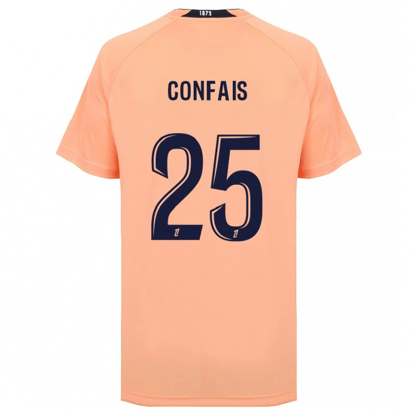 Danxen Kvinder Aloïs Confais #25 Orange Marineblå Udebane Spillertrøjer 2025/26 Trøje T-Shirt