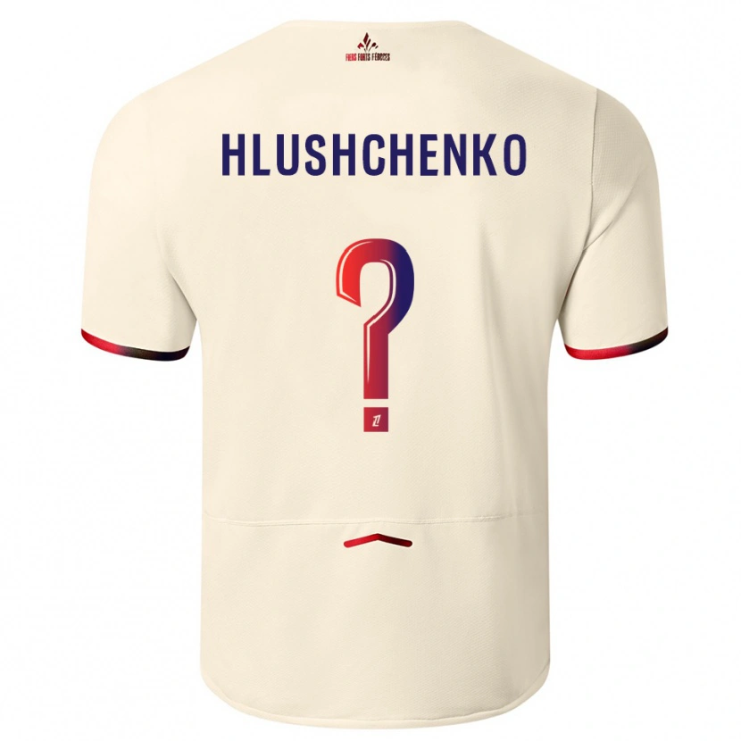 Danxen Kvinder Inna Hlushchenko #0 Off-White Rød Udebane Spillertrøjer 2025/26 Trøje T-Shirt
