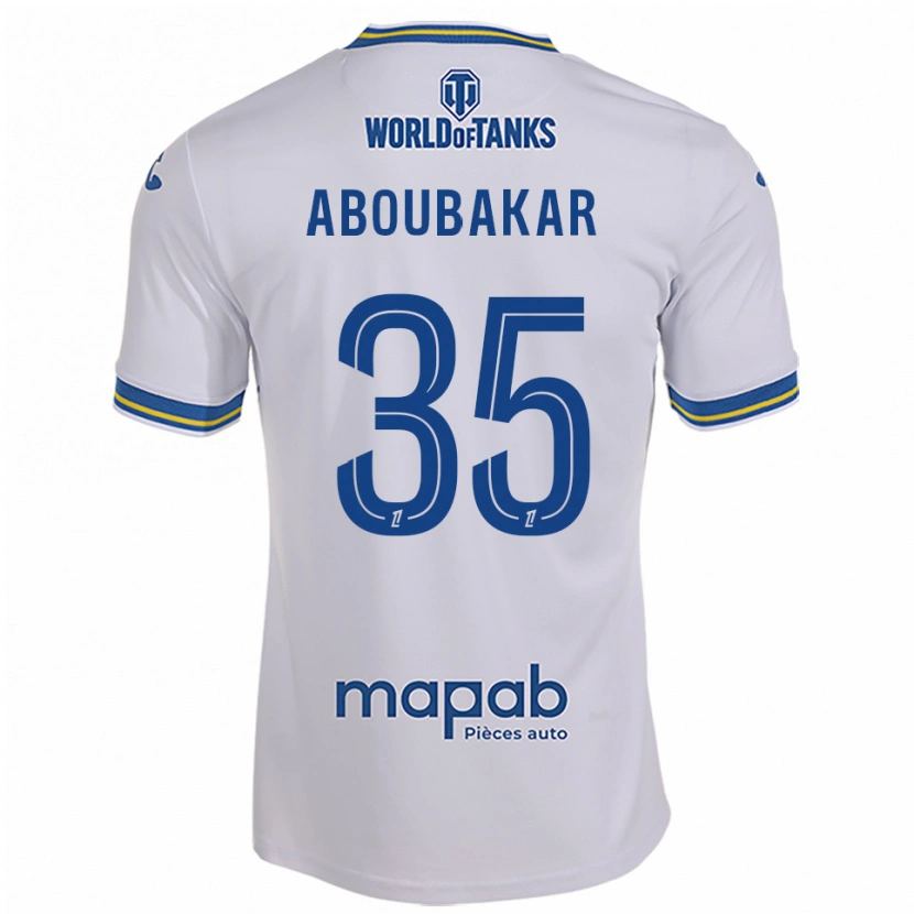 Danxen Kvinder Siddick Aboubakar #35 Hvid Himmelblå Udebane Spillertrøjer 2025/26 Trøje T-Shirt