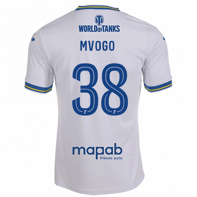 Danxen Kvinder Yvon Mvogo #38 Hvid Himmelblå Udebane Spillertrøjer 2025/26 Trøje T-Shirt