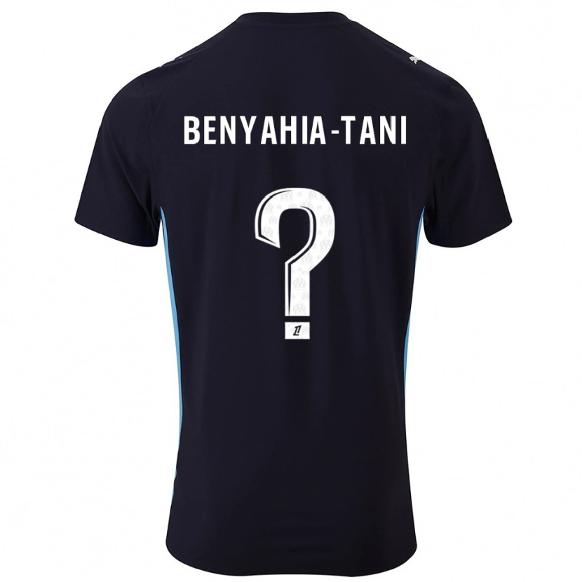Danxen Kvinder Aylan Benyahia-Tani #0 Sort Himmelblå Udebane Spillertrøjer 2025/26 Trøje T-Shirt