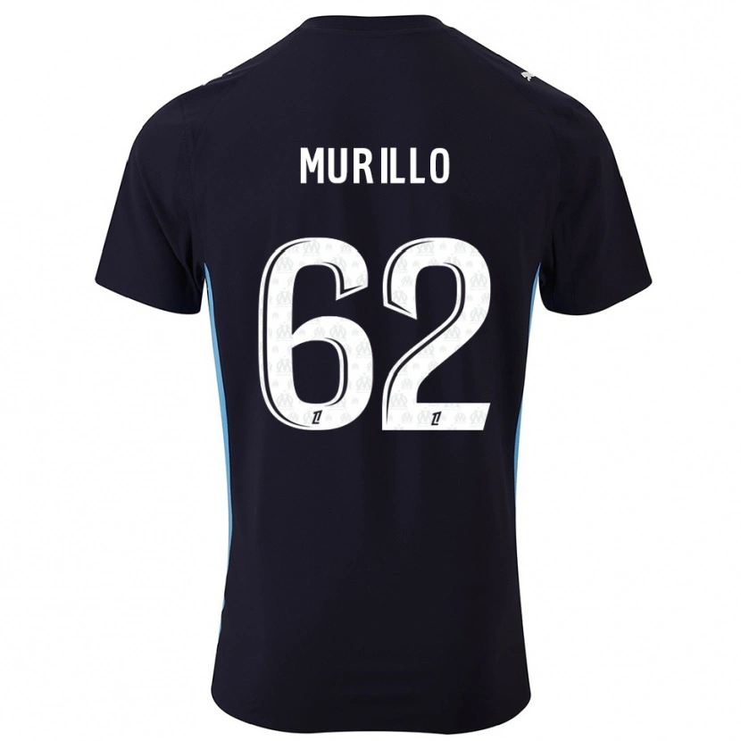 Danxen Kvinder Amir Murillo #62 Sort Himmelblå Udebane Spillertrøjer 2025/26 Trøje T-Shirt