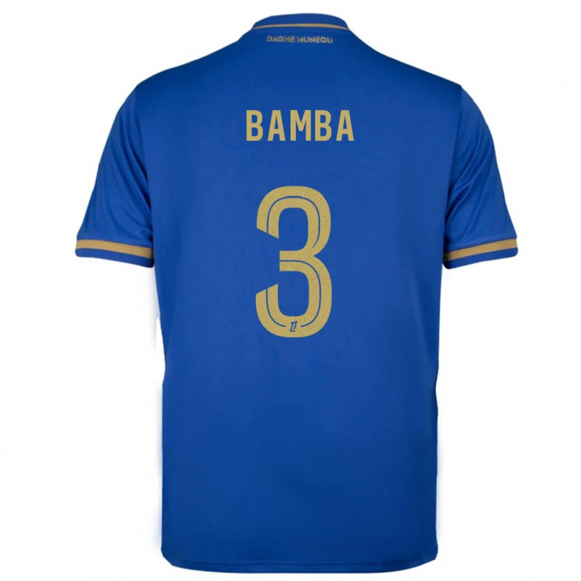 Danxen Kvinder Ismaïl Bamba #3 Blå Guld Udebane Spillertrøjer 2025/26 Trøje T-Shirt